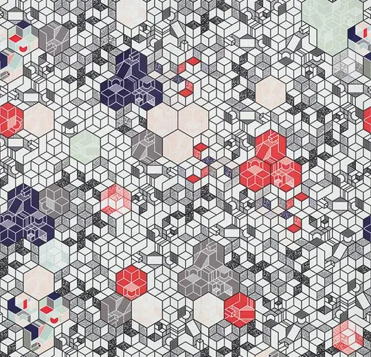 9307UP43C pastel kubik